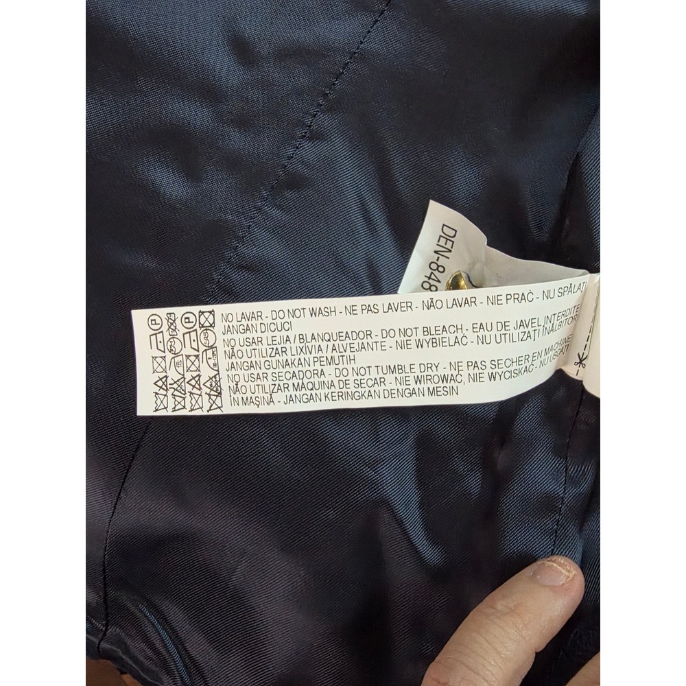 Zara Woman Navy Blue Gold Military Hussar Braided Embroidery Jacket XS 8057/697 - Picture 12 of 14